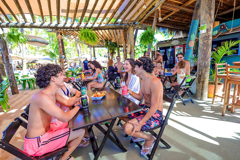 Buffet do complexo Hot Beach
