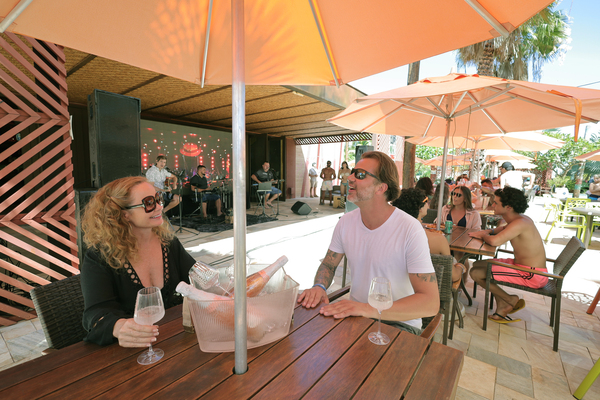 Opções gastronômicas do Hot Beach
